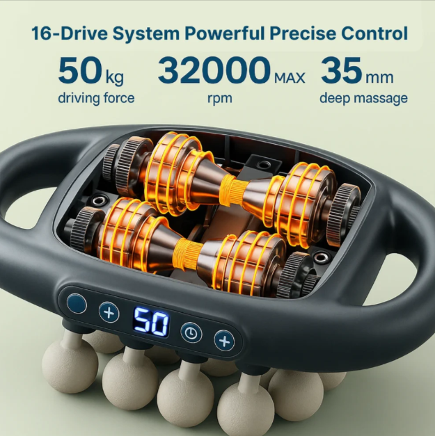 Pulse Pro 3™ - 16 Heads Massager Gun